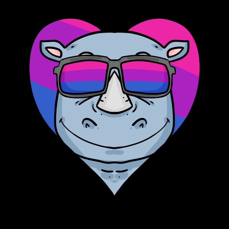 Bisexual Rhino Bisexuality Gift