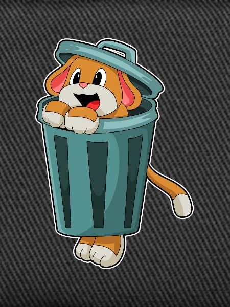 Dog Trash Can