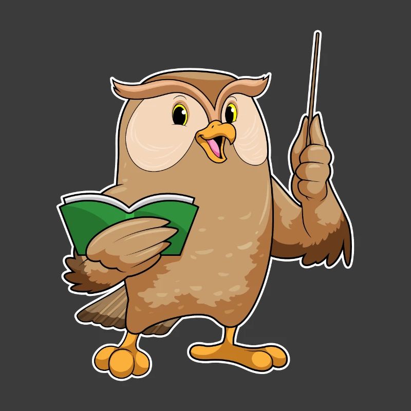 Owl teacher pointer school