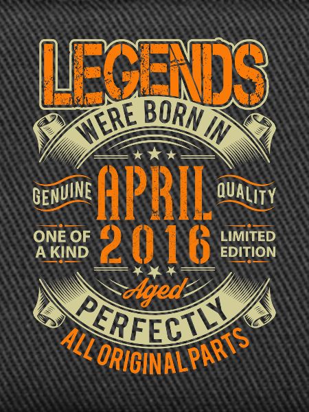 2016 April Birthday Legend