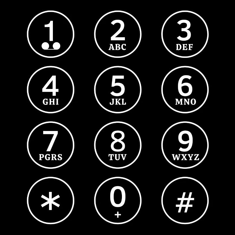 Telefon, Handy, Telefontastatur