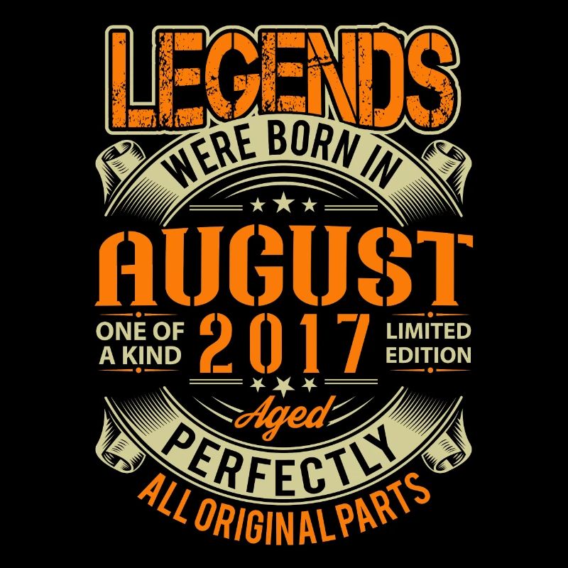 2017 August Birthday Legend