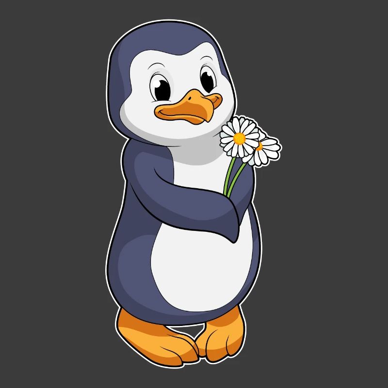 Pinguin Gänseblümchen