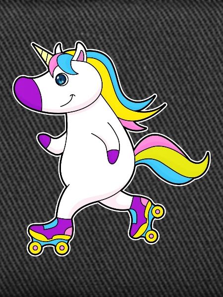 Einhorn Rollschuhfahren Rollschuhe