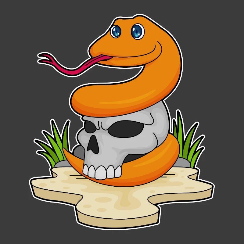 Serpent avec crâne
