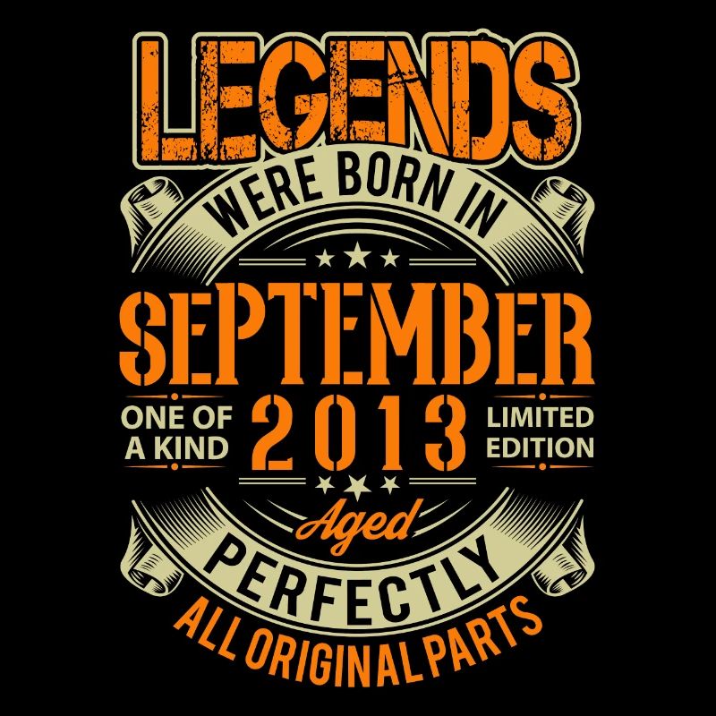 2013 September Birthday Legend