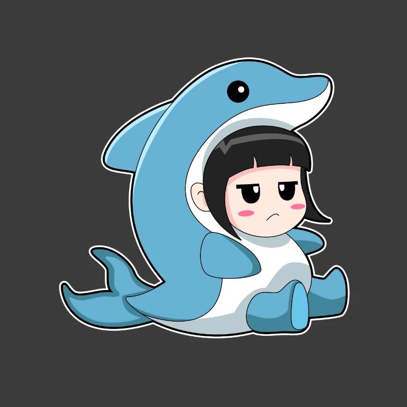 Delfin Mädchen Kostüm