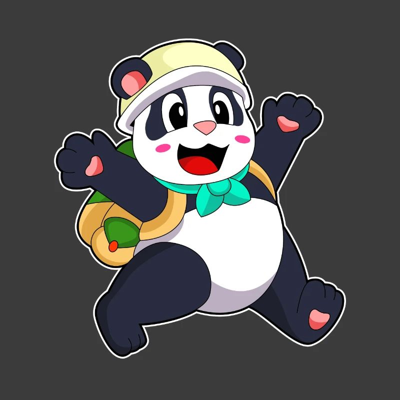 Panda Student Backpack School