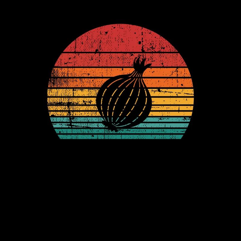 Onion Lover Retro Vegetables Vegan Gift idea