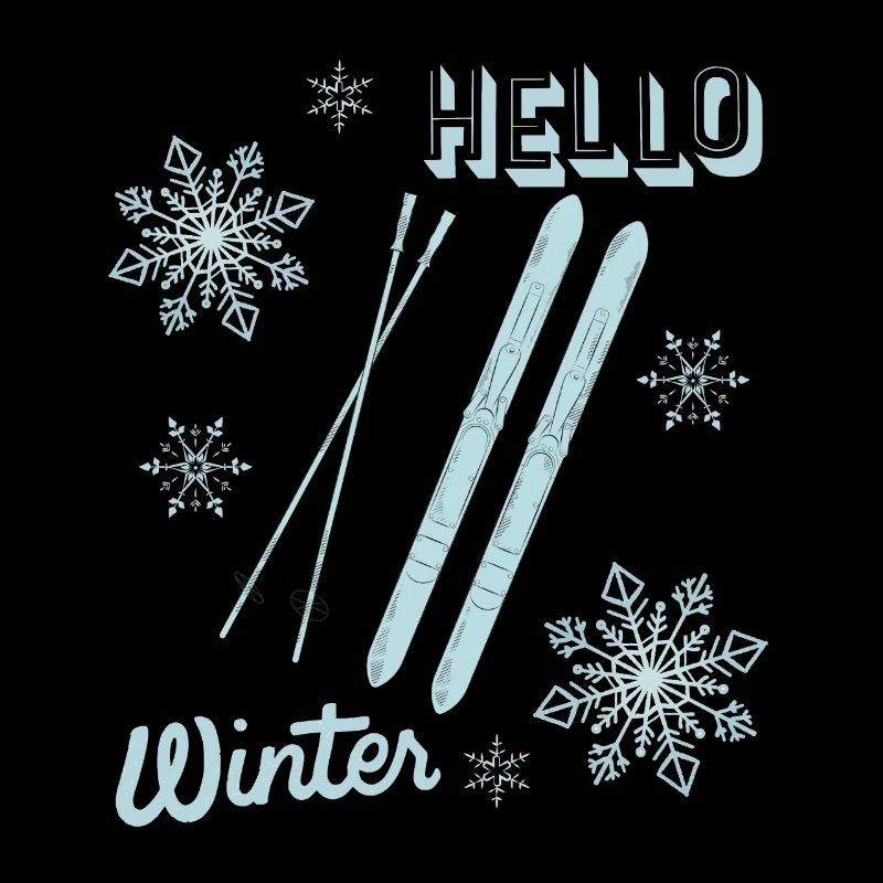 Hello Winter - Skiing Winter Sport