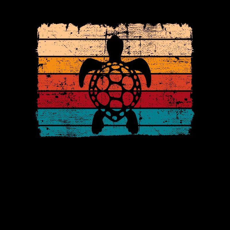 Turtle Retro Animal Sea Reptile Gift idea