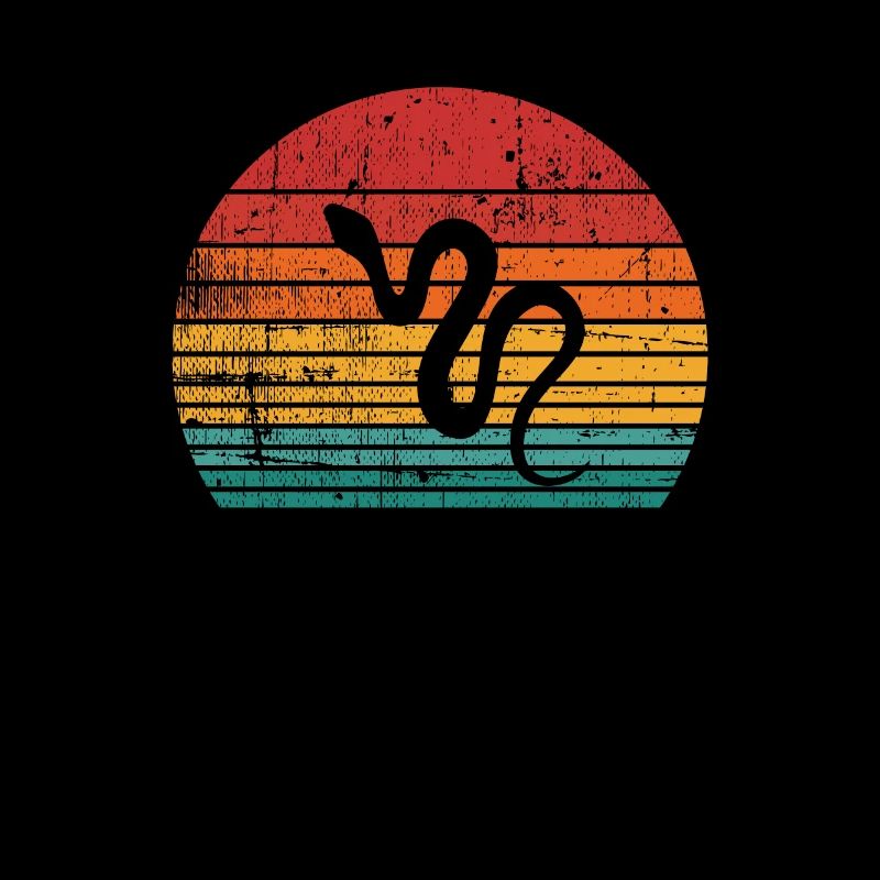 Snake Retro Reptile Python Gift idea