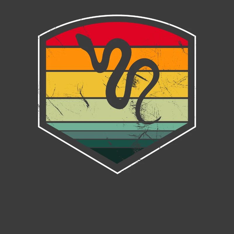 Snake Retro Reptile Python Idée cadeau