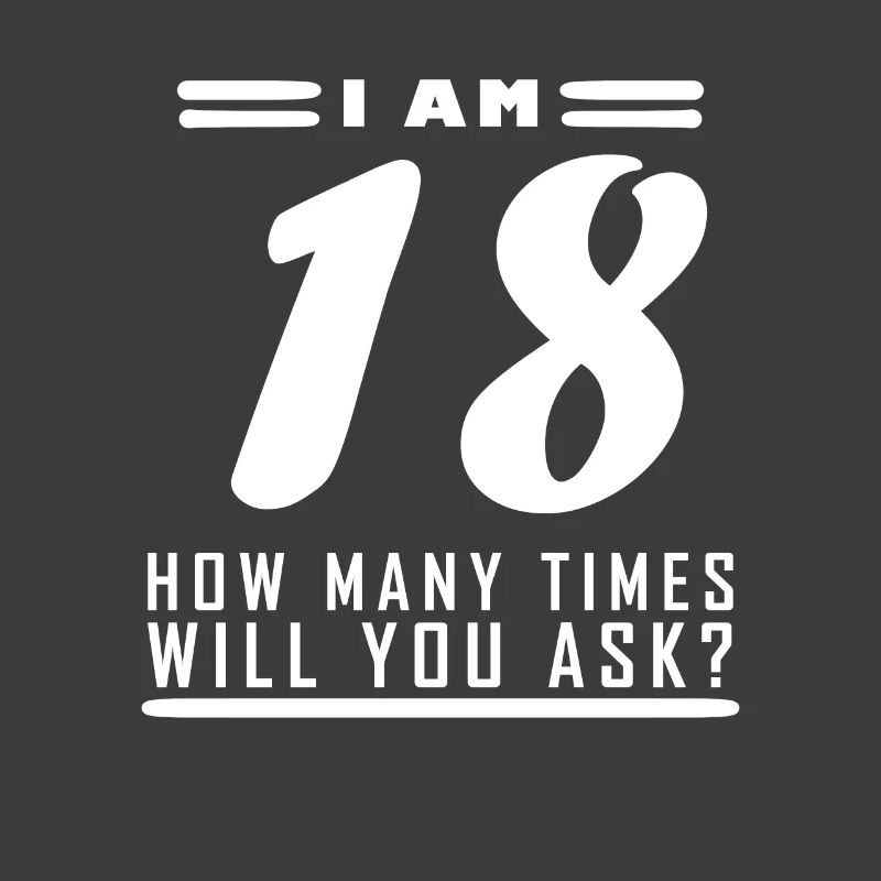Ich bin 18 – 18. Geburtstag Geschenk