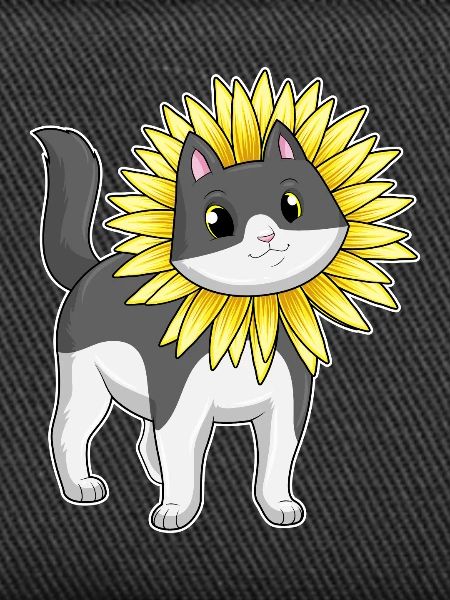 Cat Sunflower