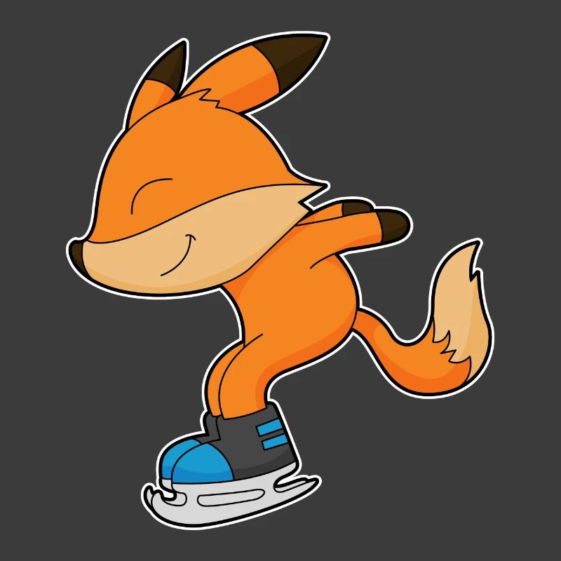 Fuchs Eislaufen Schlittschuhe
