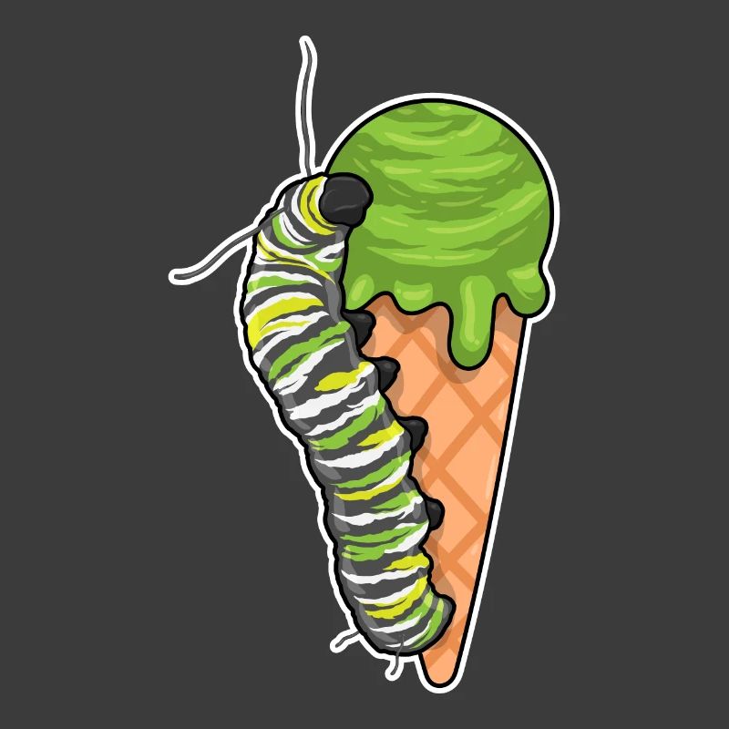 Glace de chenille