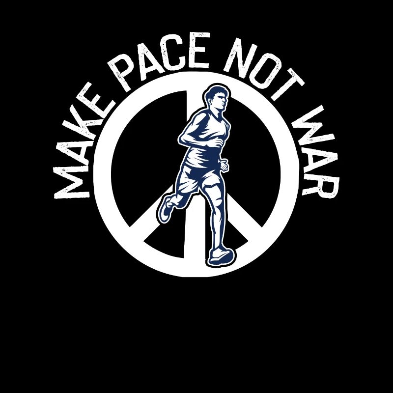 Mach Tempo Statt Krieg Läufer Marathon