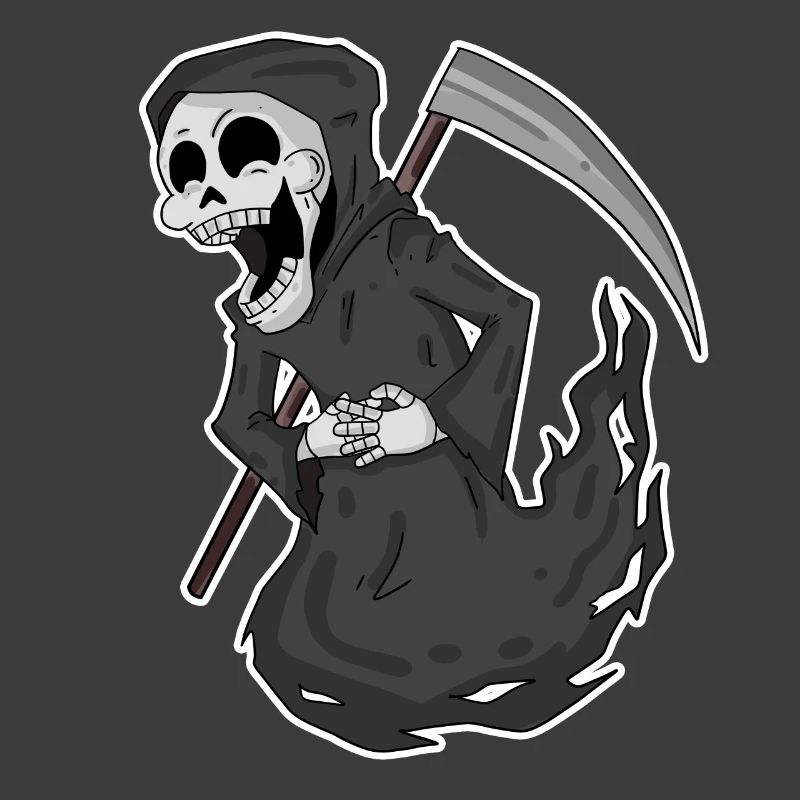 Grim Reaper rit drôle