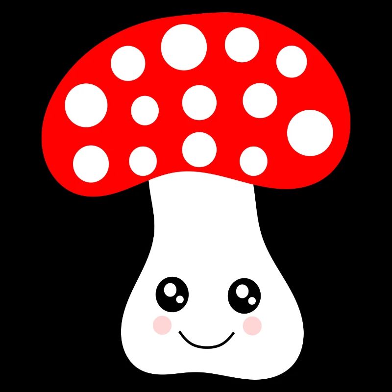 Kawaii, champignon, crapaud
