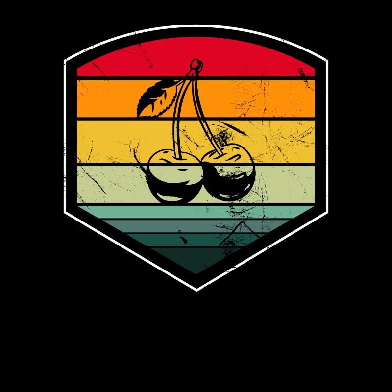 Cherry Fruit Lover Retro Healthy Gift idea