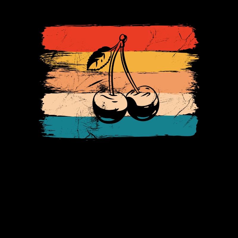 Cherry Fruit Lover Retro Healthy Gift idea