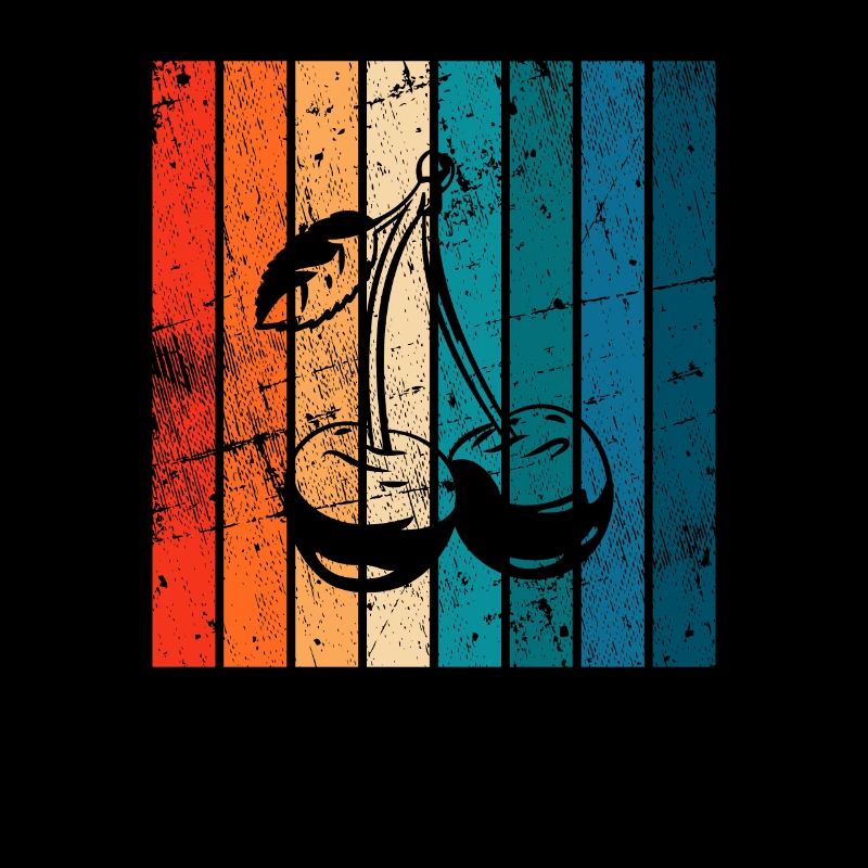 Cherry Fruit Lover Retro Healthy Gift idea