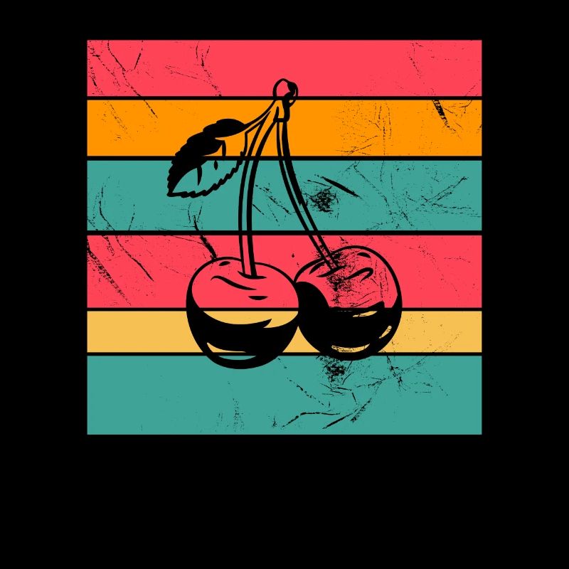 Cherry Fruit Lover Retro Healthy Gift idea