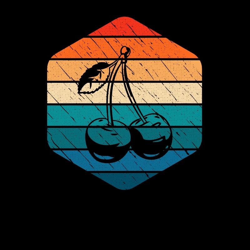 Cherry Fruit Lover Retro Healthy Gift idea