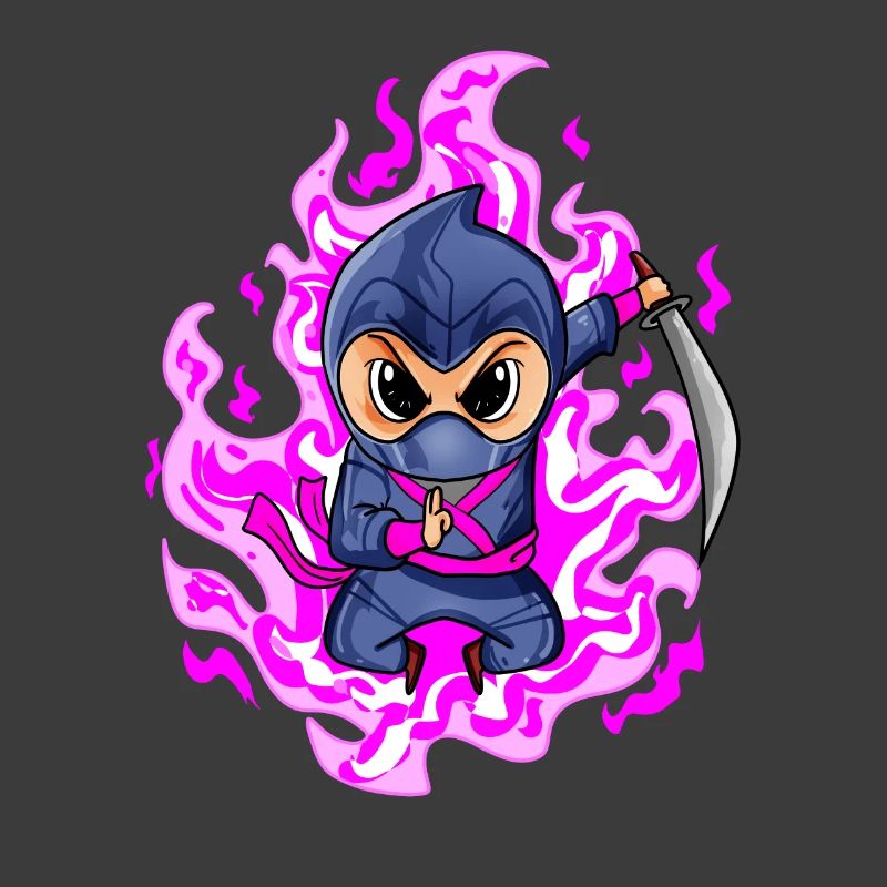 Ninja Mädchen in Rosa