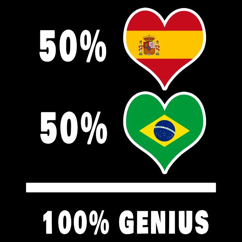 Brasilien und Spanien Genie / Geschenk