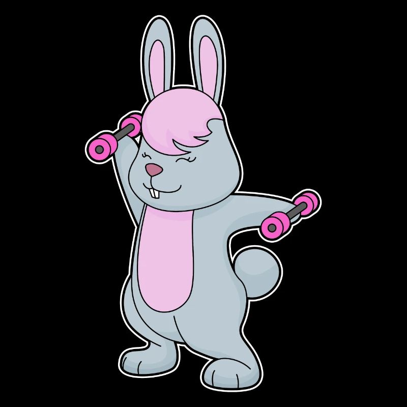 Culturisme Bunny Bodybuilder Haltères