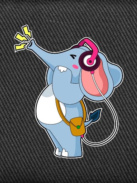 Elephant Headphone Music