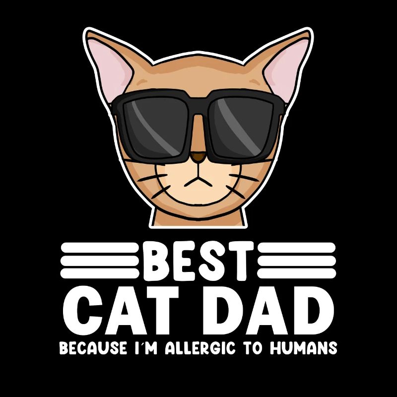 Katze Papa Vater Katzen Tierbesitzer Geschenk