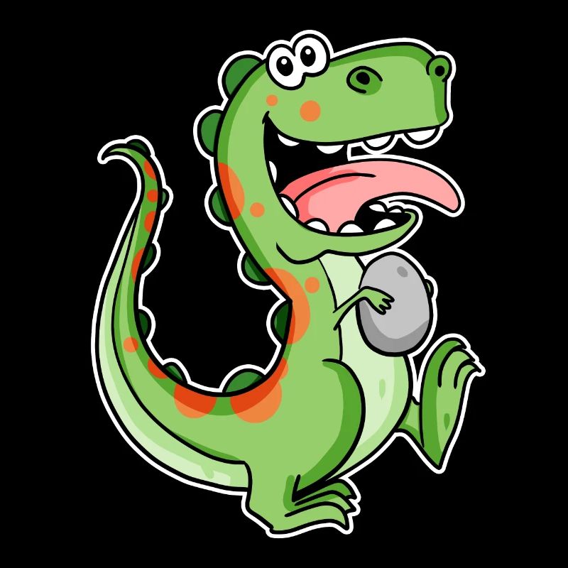 Dinosaure avec un bébé œuf de dinosaure