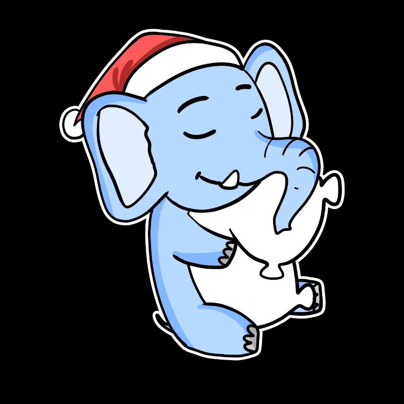 Eléphant Noël Sommeil Sommeil Sommeil Sommeil