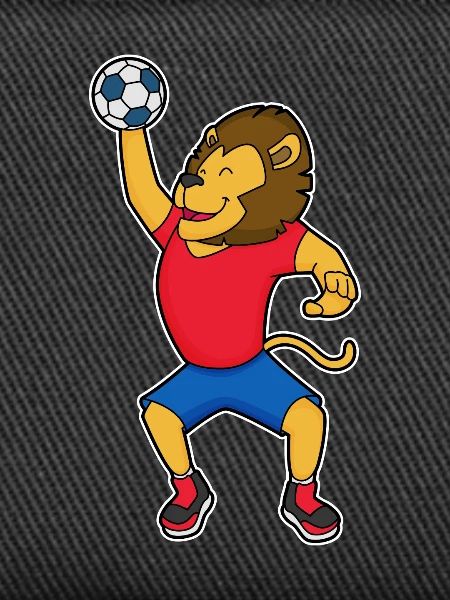 Löwe Handball Player Handball
