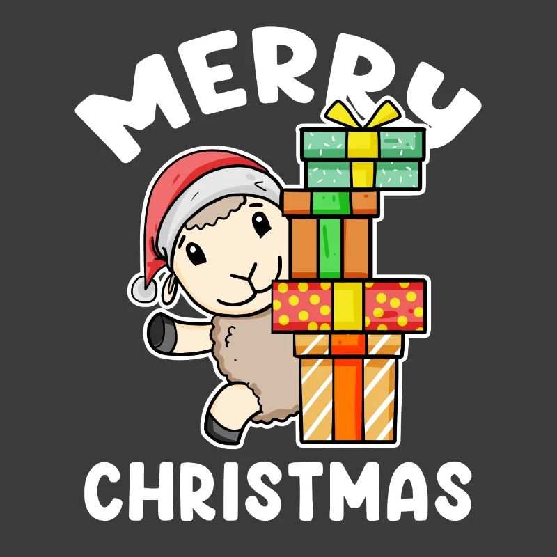 Frohe Weihnachten Schaf mit Geschenke