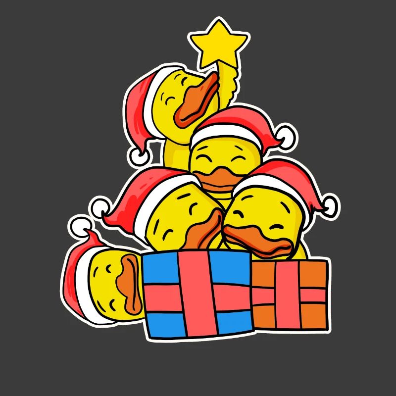 Christmas Christmas Tree Duck Ducks