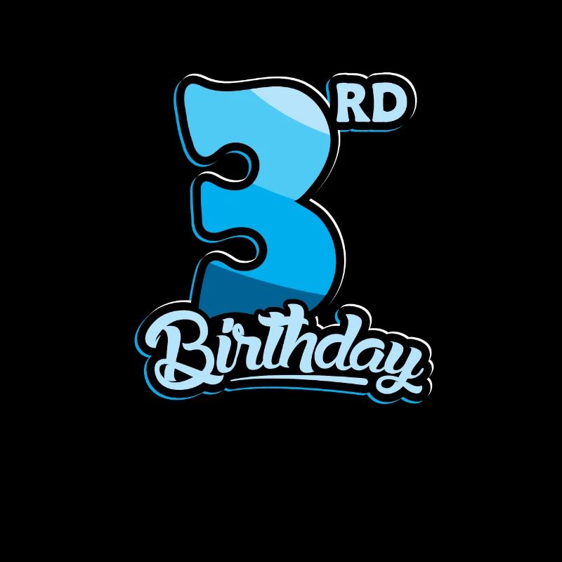 3rd Birthday Kids Toodler Third Birthday