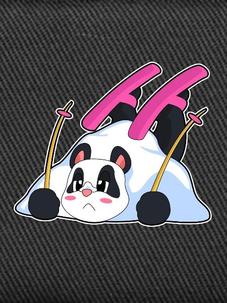 Panda Skier Ski