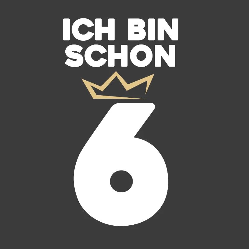6 Geburtstag - 6 Jahre mit Krone