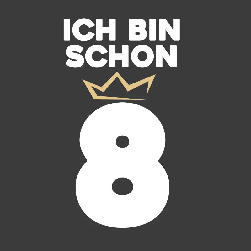 8 Geburtstag - 8 Jahre mit Krone