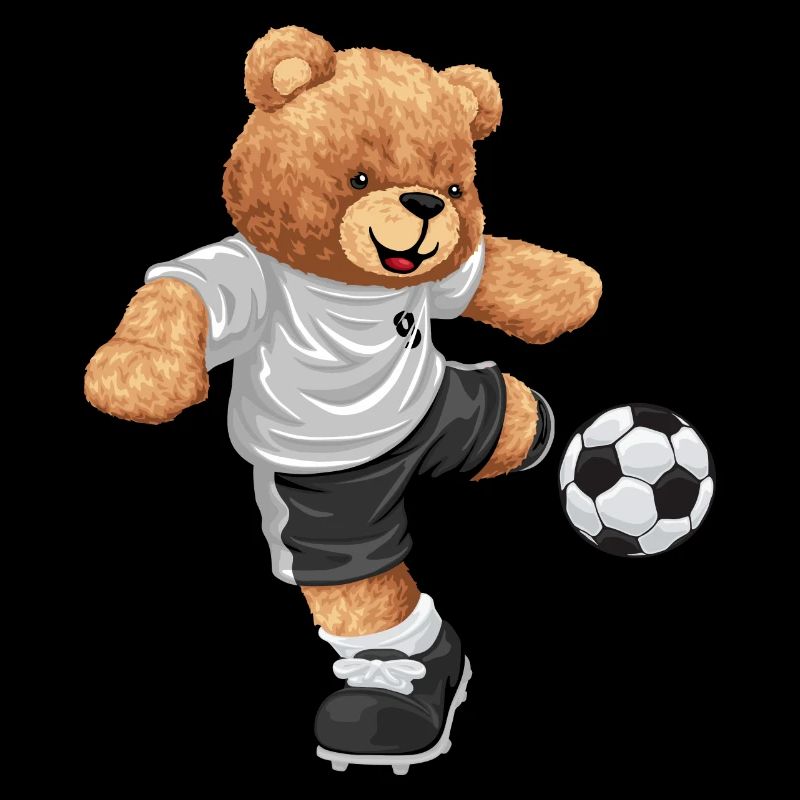 Teddy Kicker im Fußballlook