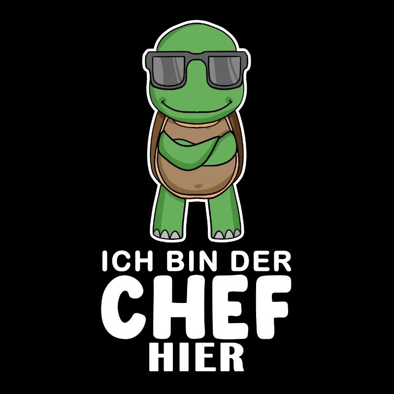 Cool Schildkröte Chef