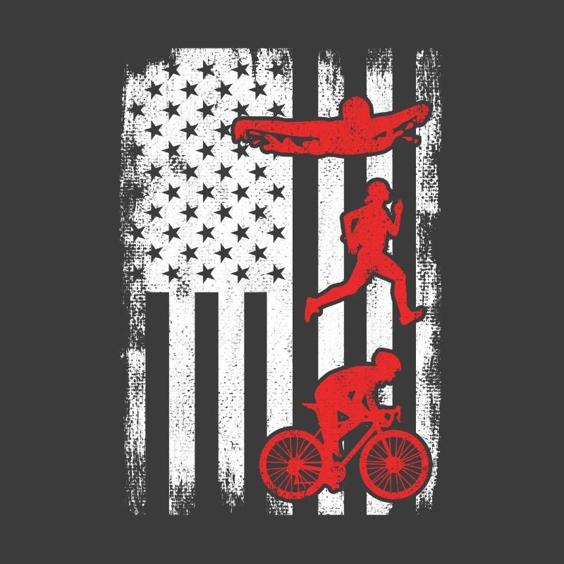 Patriotic triathlete