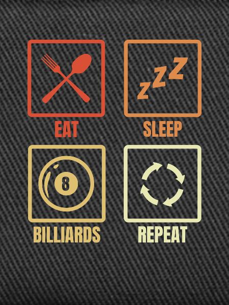 Billiard player routine