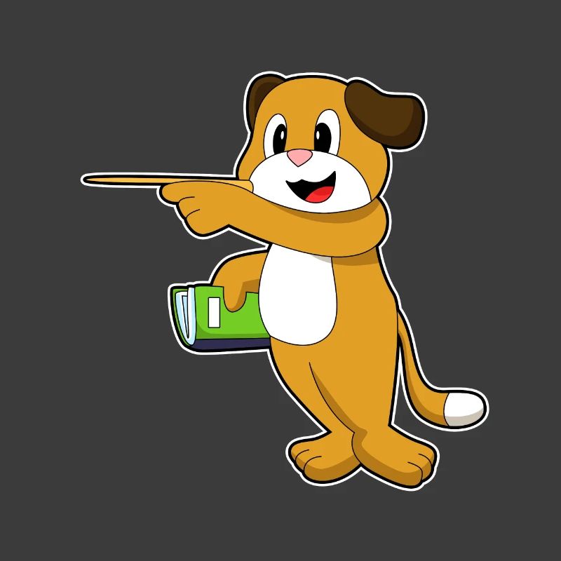 Dog Teacher Pointer Stick School