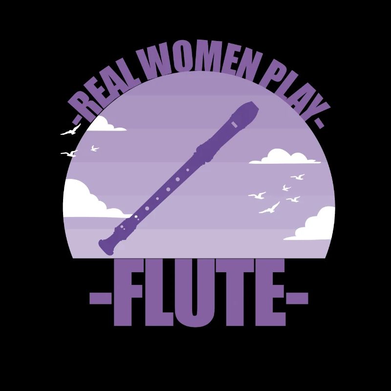Flöte Instrument Musikerin Mädchen Geschenk