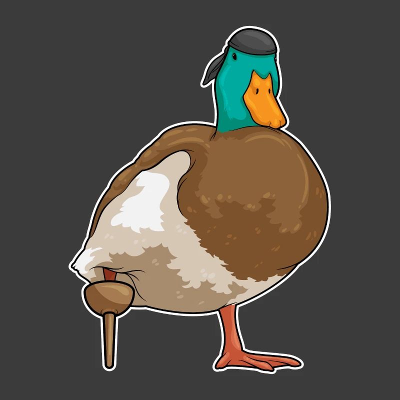 Canard Pirate Jambe de bois
